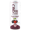 CBD LIVING BLACK CHERRY SPARKLING WATER 12 OZ (12 Pack)