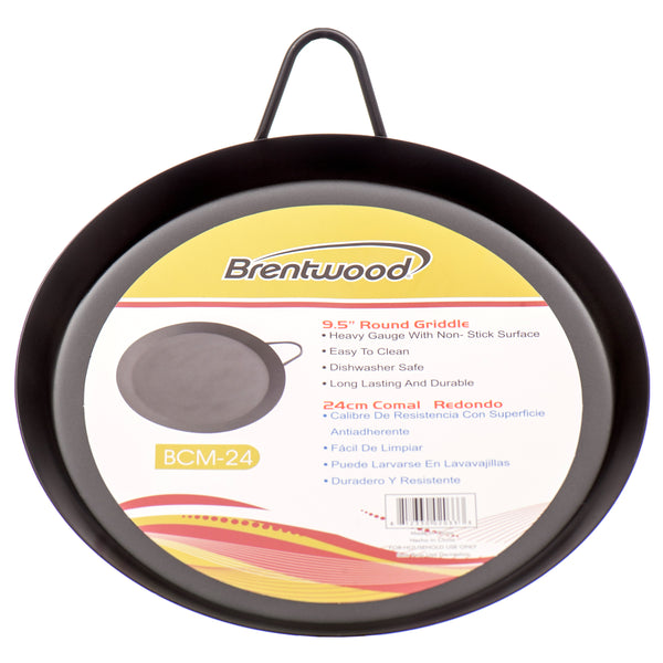 Brentwood Non-Stick Griddle, 9.25" (12 Pack)