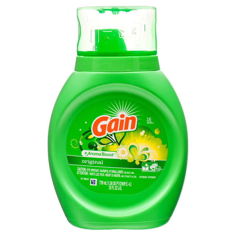 Gain Liquid Laundry Detergent, Original, 25 oz (6 Pack)