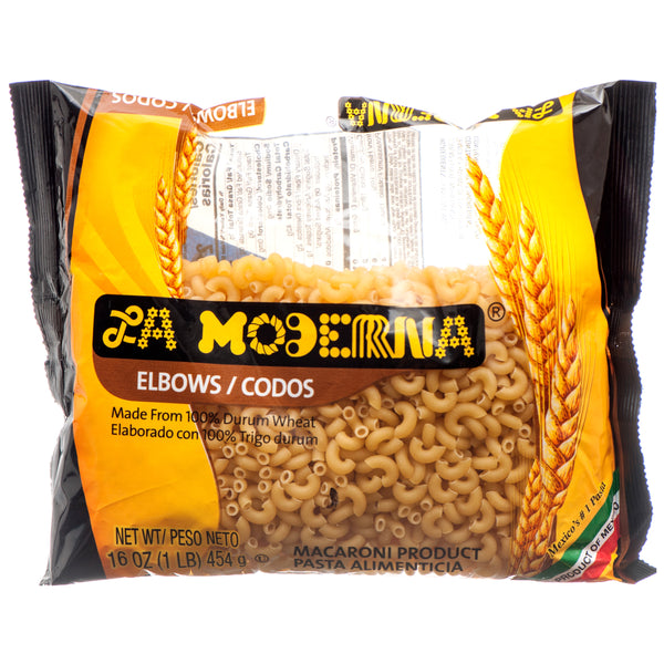 La Moderna Pasta Noodles, Elbow, 16 oz (20 Pack)