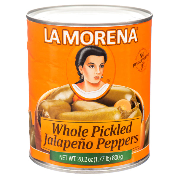 La Morena Whole Jalapeño Peppers, 28 oz (12 Count)