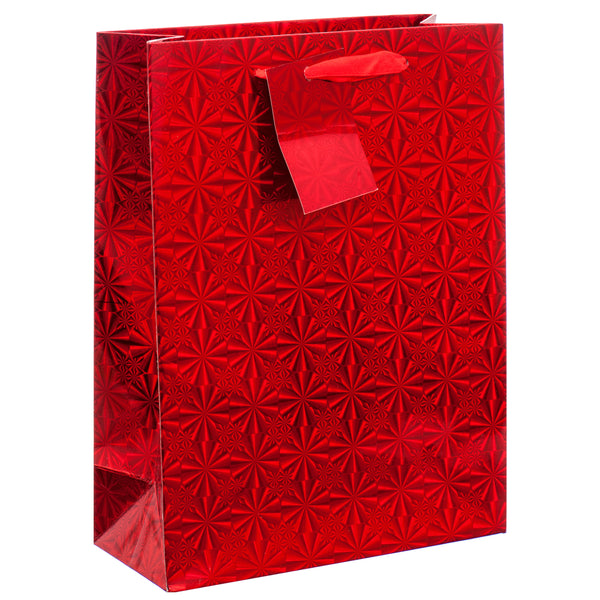 Premium Gift Bag Hologram Small Asst Color (12 Pack)