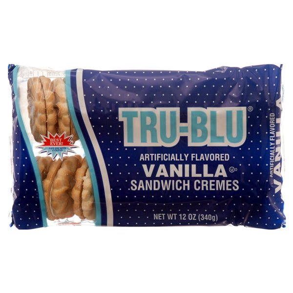 Tru-Blu Vanilla Creme Sandwich Cookies, 12 oz (12 Pack)