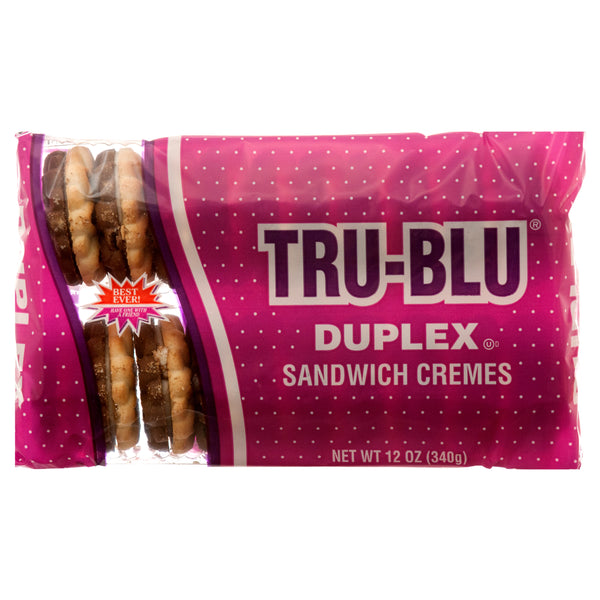 Tru-Blu Duplex Creme Sandwich Cookies, 12 oz (12 Pack)