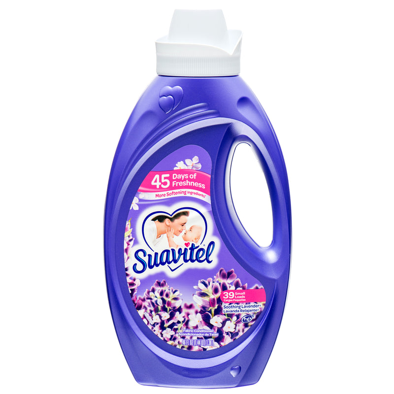 Suavitel Fabric Softener, Lavender, 46 oz (6 Pack)