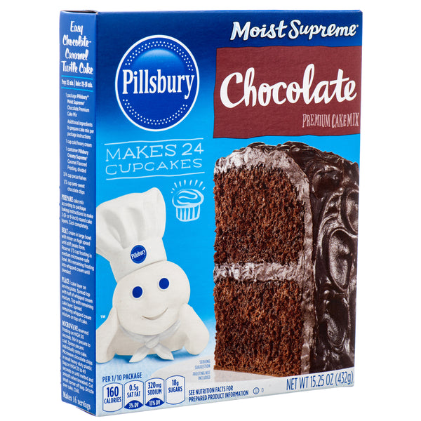 Pillsbury Chocolate Cupcake Mix, 15.25 oz (12 Pack)