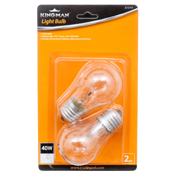Kingman Appliance Light Bulb 2Pk/40W Clr (24 Pack)