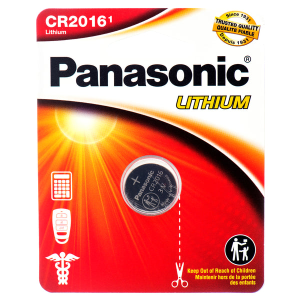 Panasonic Lithuim Coin Cell Cr2016Pa/1Bl (12 Pack)