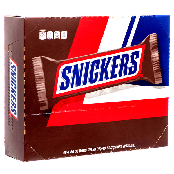 Snickers Chocolate Candy Bar, 1.86 oz (48 Pack)