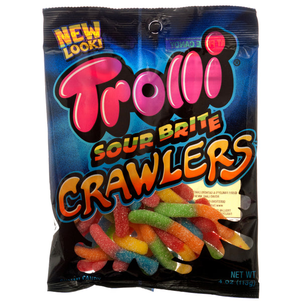 Trolli Sour Crawlers Gummi Candy, 4 oz (12 Pack)