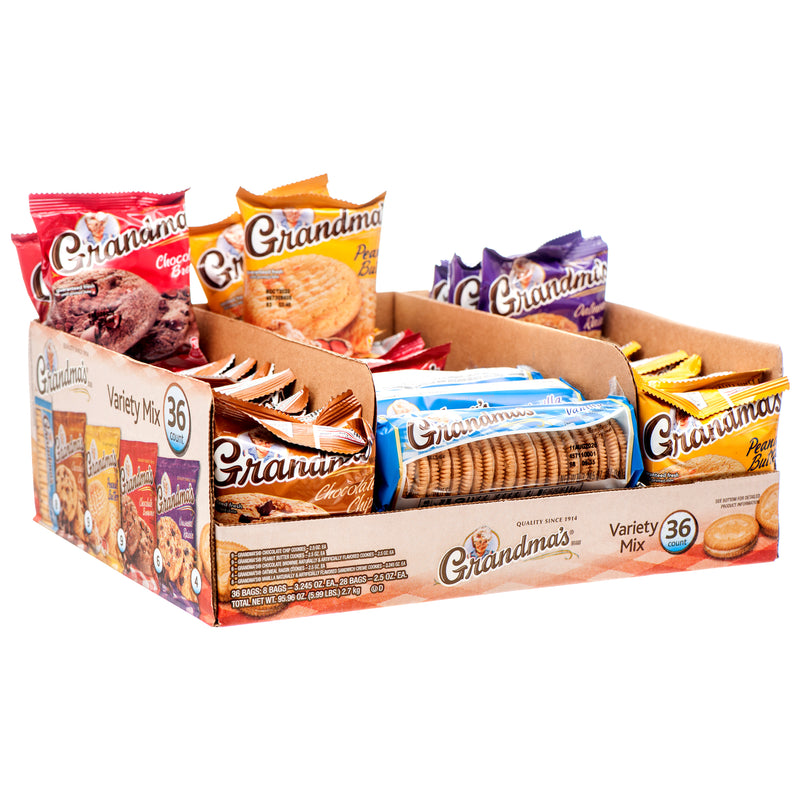 Grandma’s Cookies Variety Box (36 Pack)