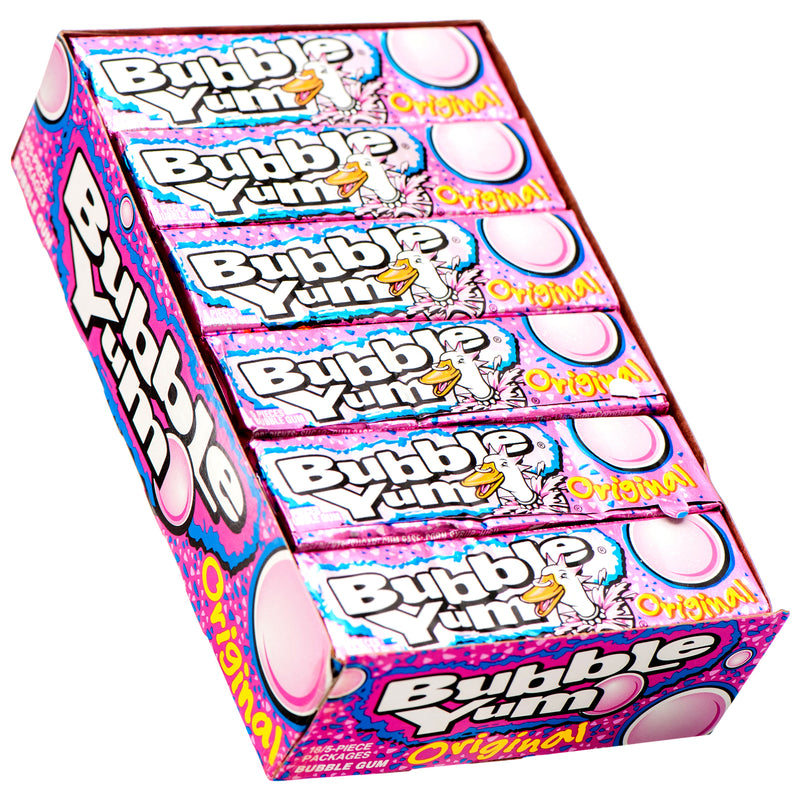 Bubble Yum Original Gum, 5 Count (18 Pack)