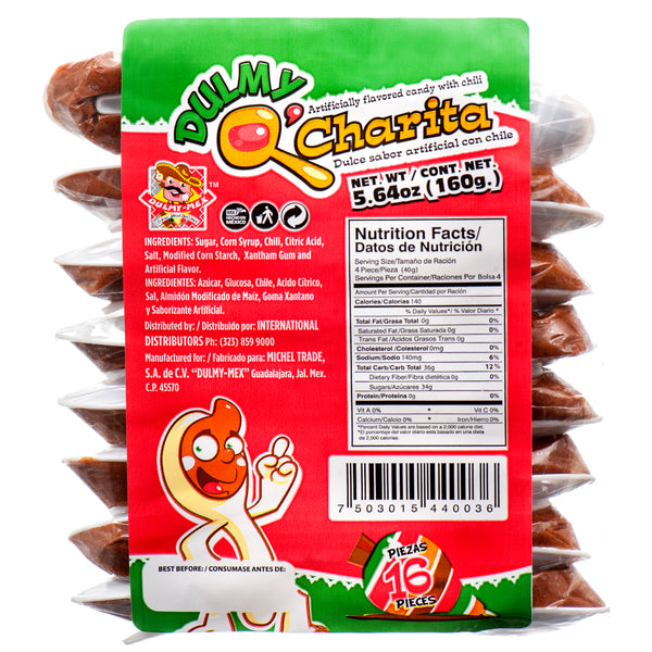 Dulmy Q'Charita Candy w/ Chili, 16 Count (24 Pack)