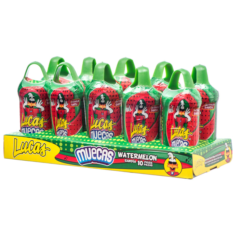 Lucas Muecas Watermelon Candy, 10 Count (24 Pack)