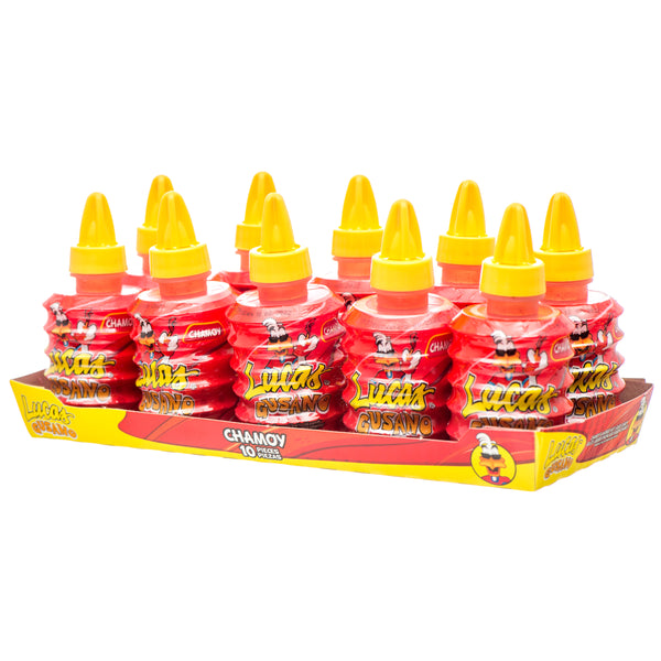 Lucas Gusano Chamoy Candy, 10 Count (30 Pack)