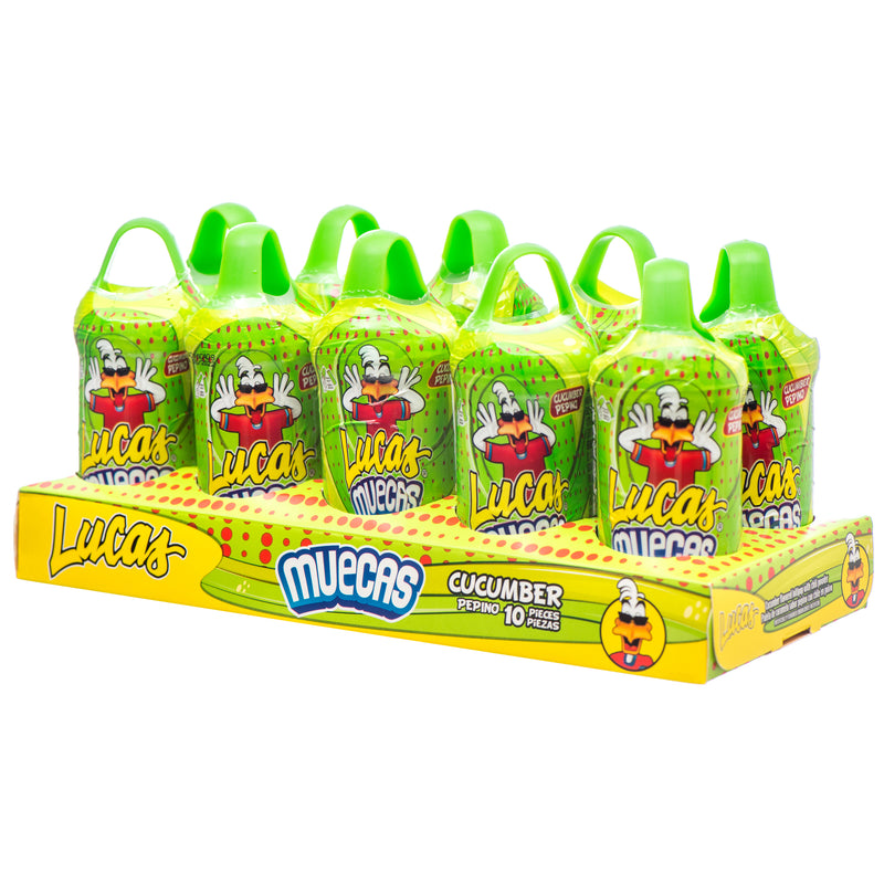 Lucas Muecas Cucumber Candy, 10 Count (24 Pack)