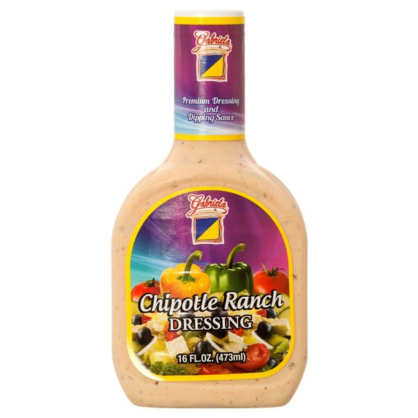 Gabriela Salad Dressing, Chipotle Ranch, 16 oz (12 Pack)