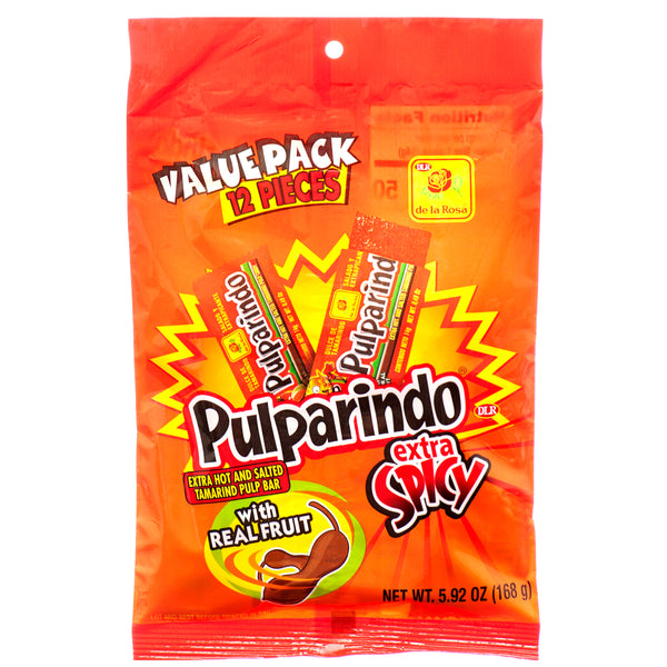 De La Rosa Pulparindo Extra Spicy, 12 Count (24 Pack)