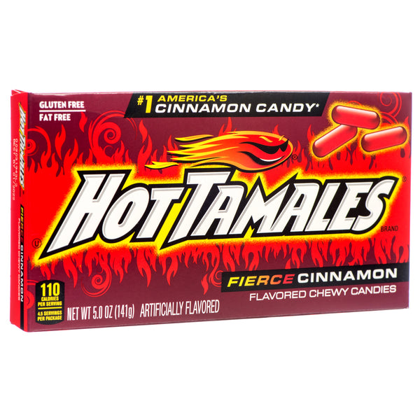 Hot Tamales Cinnamon Chewy Candy, 5 oz (12 Pack)