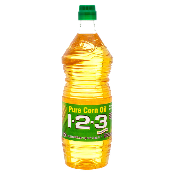 123 Pure Corn Oil, 1 L (12 Pack)