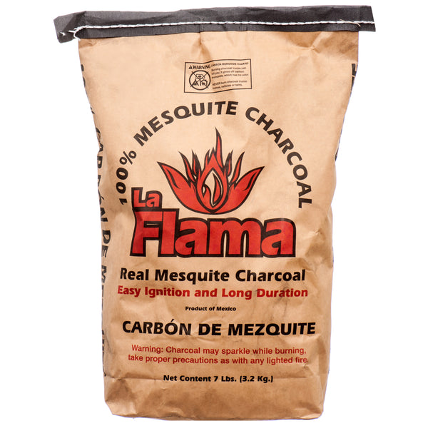 La Flama 100% Mesquite Charcoal, 7 lb (1 Pack)