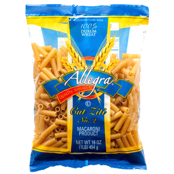 Allegra Pasta, Ziti, 16 oz (20 Pack)