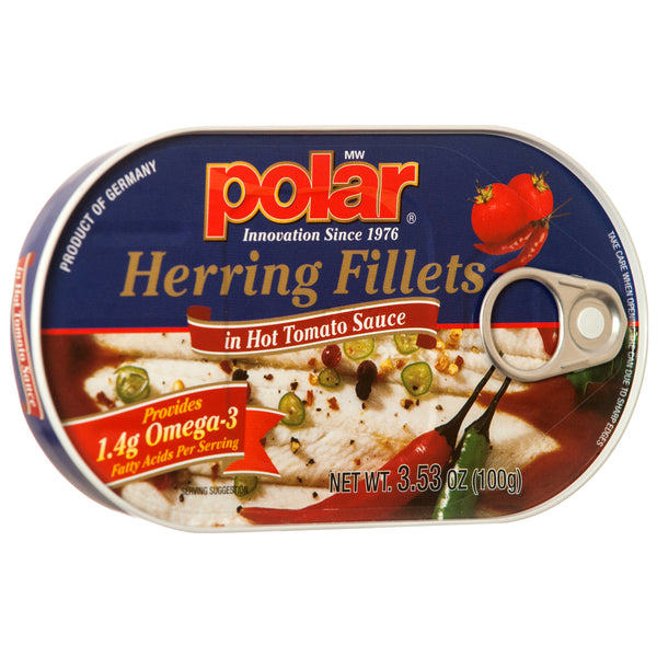 Polar Canned Herring Fillets, 3.5 oz (18 Pack)