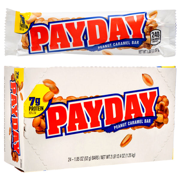 Hershey's Payday Peanut Caramel Bar, 1.8 oz (24 Pack)