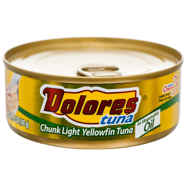 Dolores Chunk Light Tuna w/ Vegetable Oil, 5 oz (48 Pack)