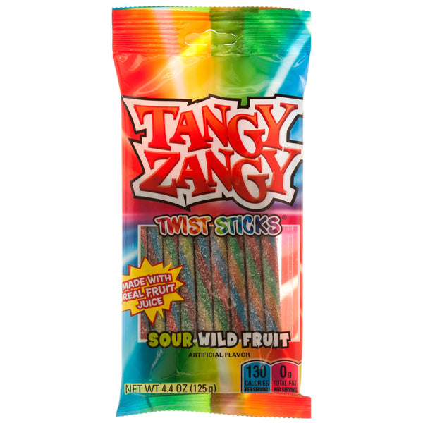 Tangy Zangy Twist Sticks, Wild Fruit, 4 oz (24 Pack)