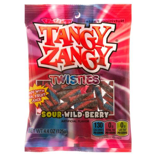 Tangy Zangy Twisties, Wild Berry, 4 oz (24 Pack)