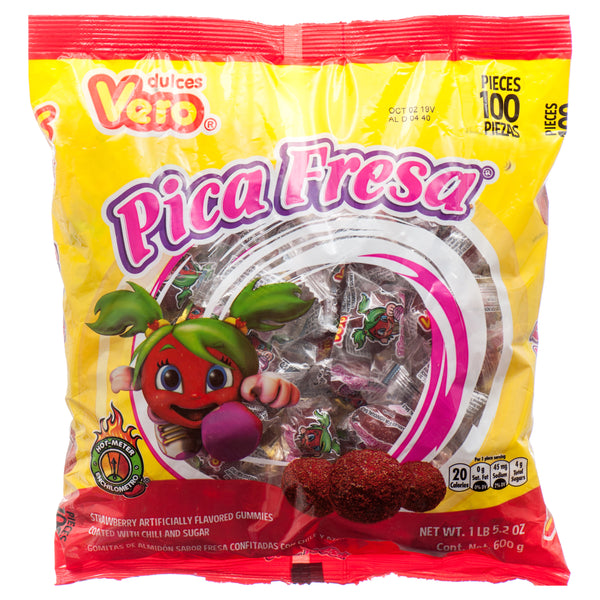 Vero Pica Fresa Watermelon Candy, 100 Count (8 Pack)