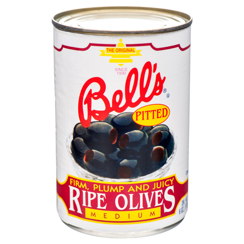 Bell’s Pitted Ripe Black Olives, 6 oz (24 Pack)