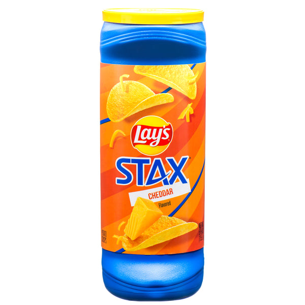 Lay's Stax Potato Chips, Cheddar Cheese, 5.5 oz (17 Pack)