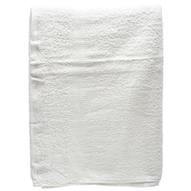 Bath Towel White 25X52 100% Cotton (6 Pack)