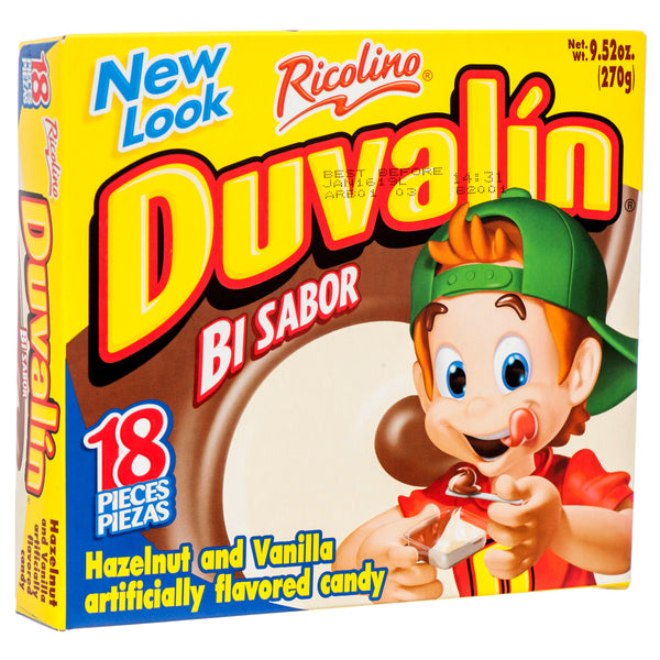 Duvalin Hazelnut & Vanilla Candy, 18 Count (24 Pack)