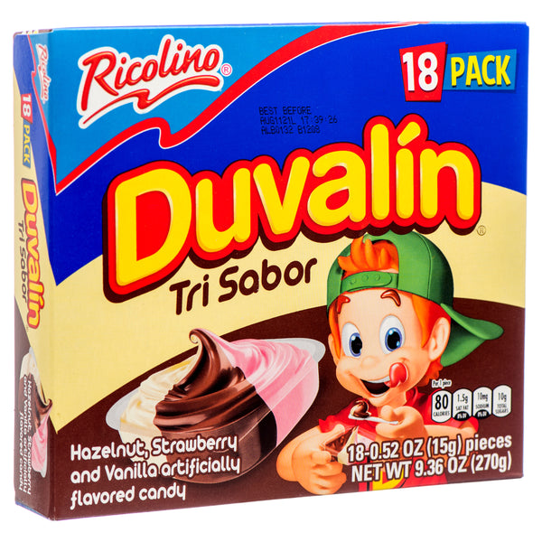 Duvalin 3-Flavor Candy, 18 Count (24 Pack)