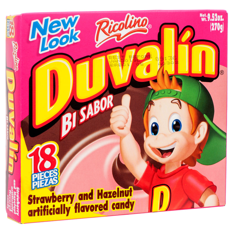 Duvalin Strawberry & Hazelnut Candy, 18 Count (24 Pack)