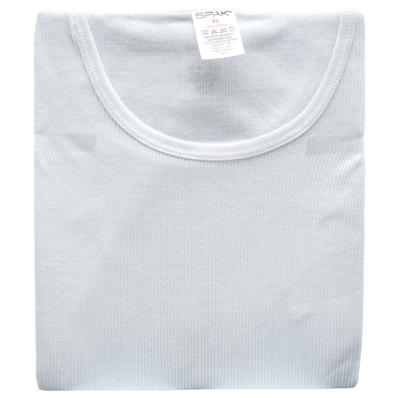 Spak Mens A-Shirt Xl White 3Pc (4 Pack)