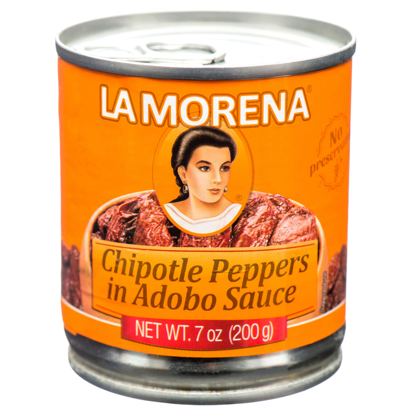 La Morena Chipotle Peppers w/ Adobo Suace, 7 oz (24 Count)