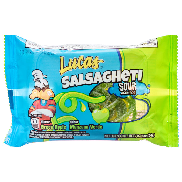 Lucas Salsaghetti Sour Candy, 0.8 oz (12 Pack)