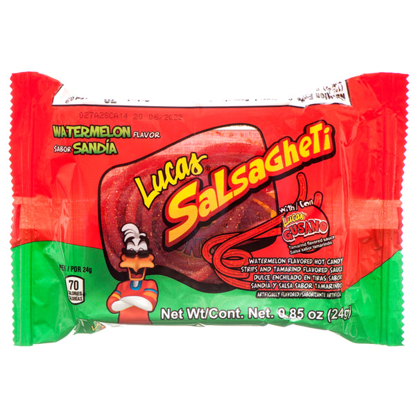 Lucas Salsaghetti Watermelon Candy, 0.8 oz (12 Pack)