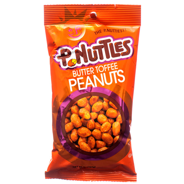 P-Nuttles Butter Toffee Peanuts, 5 oz (18 Pack)