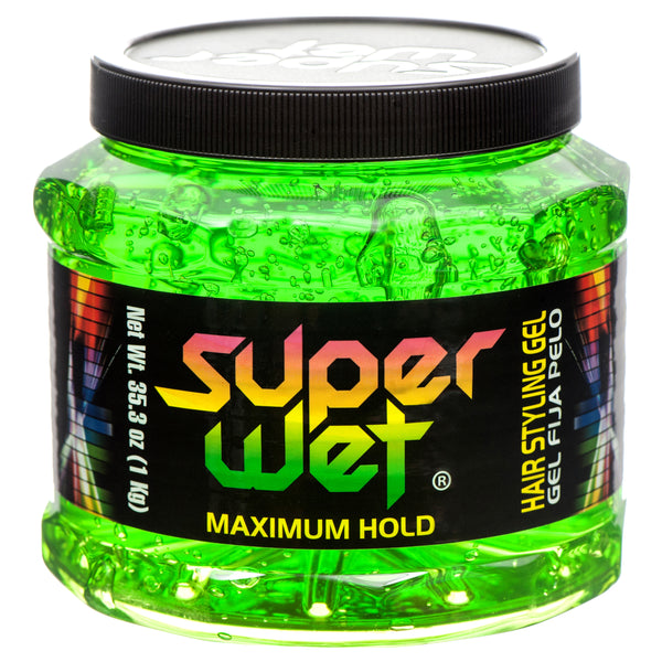 Superwet Hair Gel 35.3 Oz Green (6 Pack)