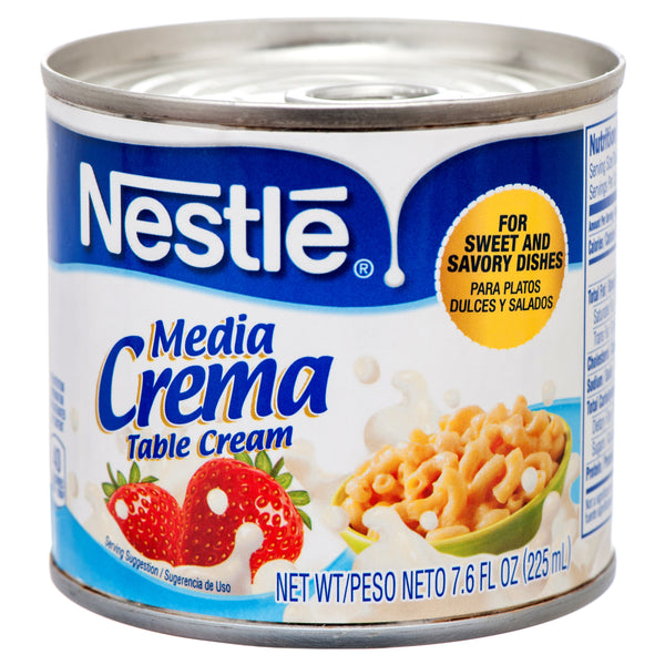 Nestle Media Crema Half & Half Cream, 7.6 oz (24 Pack)