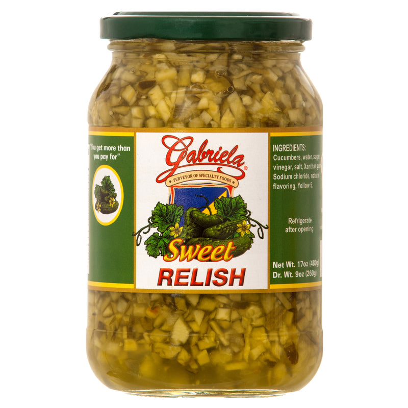 Gabriela Sweet Relish, 17 oz (12 Pack)