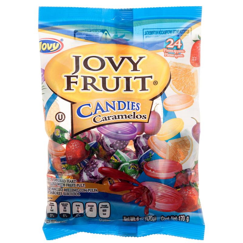 Jovy Fruit Candies, 6 oz (24 Pack)
