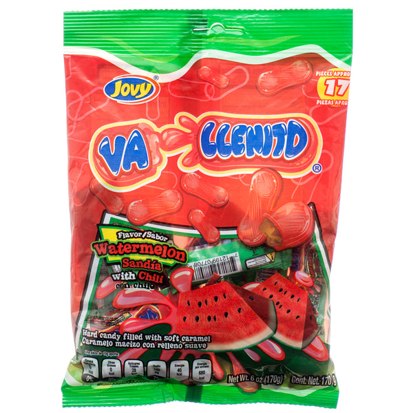 Jovy Vallenito Watermelon Candy, 6 oz (24 Pack)