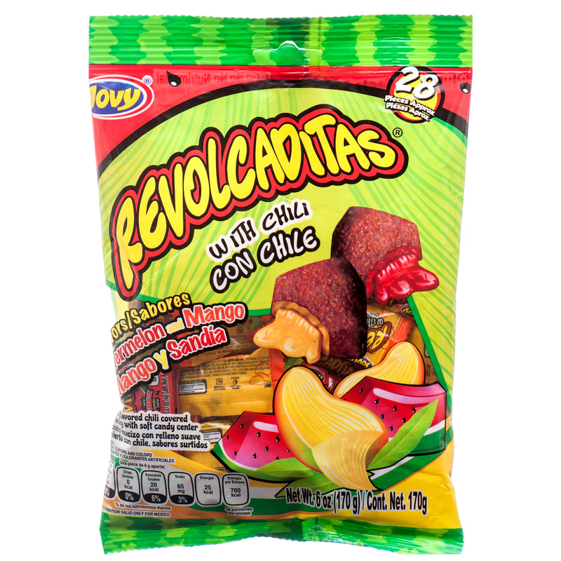 Jovy Revolcaditas, Watermelon & Mango 6 oz (24 Pack)