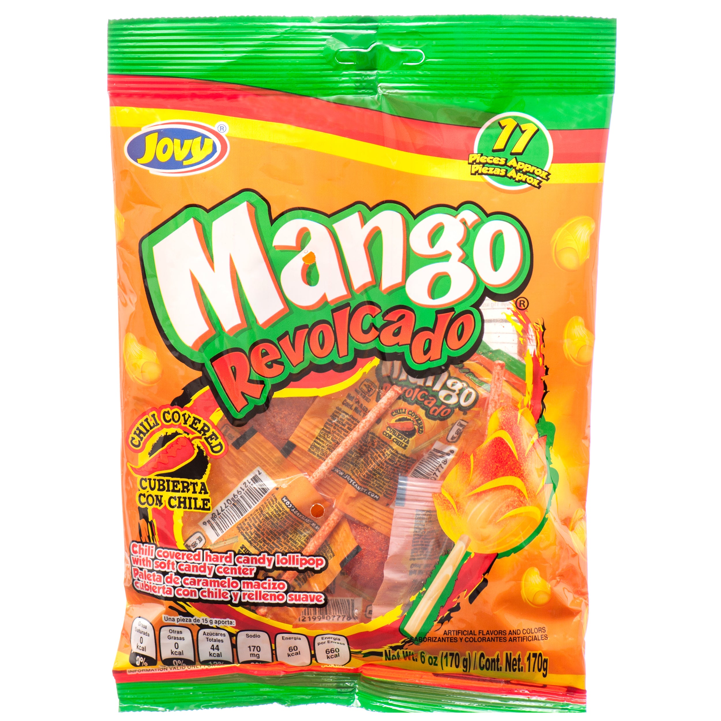 Jovy Mango Lollipops Revolcado 6 Oz (Pack Of 1)